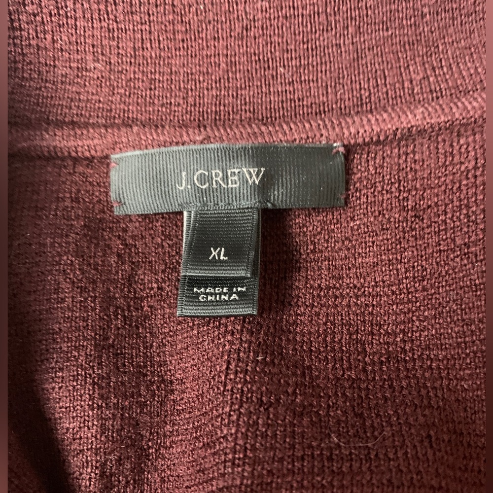 Sold - J Crew 100% Merino Wool Cardigan Sweater Blazer - Picture 11 of 13